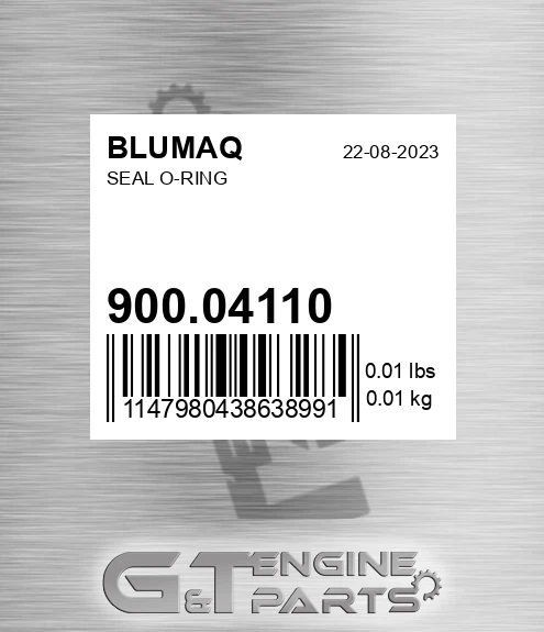 900.04110 Seal O-ring for BLUMAQ