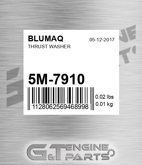 5M-7910 Thrust Washer for BLUMAQ