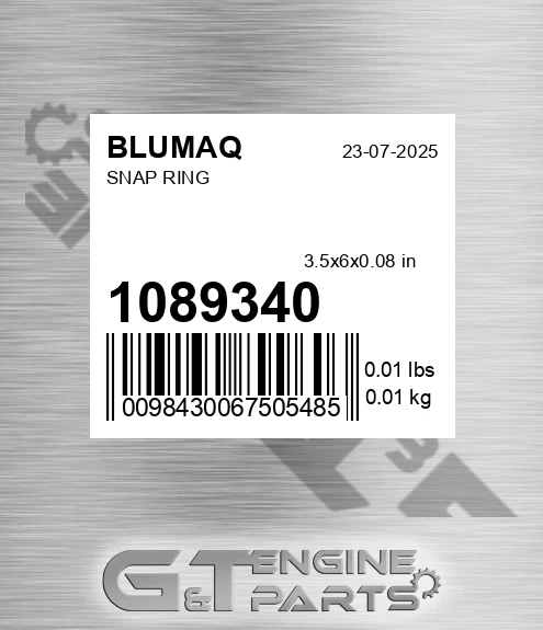 1089340 BLUMAQ Snap Ring