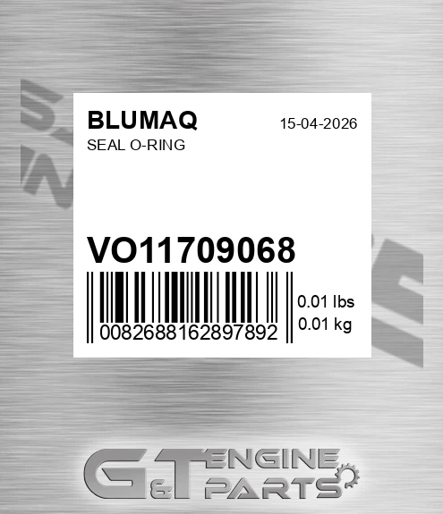 VO11709068 Seal O-ring for BLUMAQ