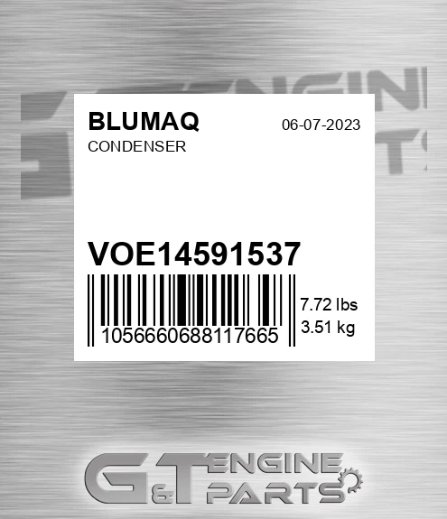 VOE14591537 Condenser for BLUMAQ