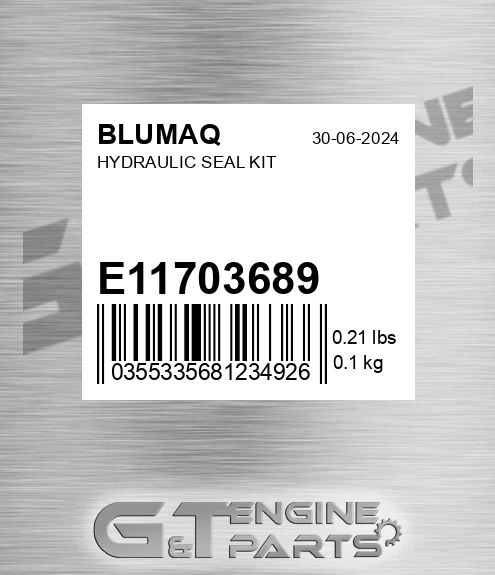 E11703689 Hydraulic Seal Kit for BLUMAQ