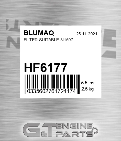 HF6177 BLUMAQ Filter Suitable 3i1597