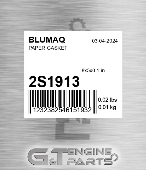 2S-1913 BLUMAQ Paper Gasket