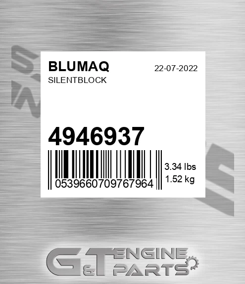 4946937 Silentblock for BLUMAQ