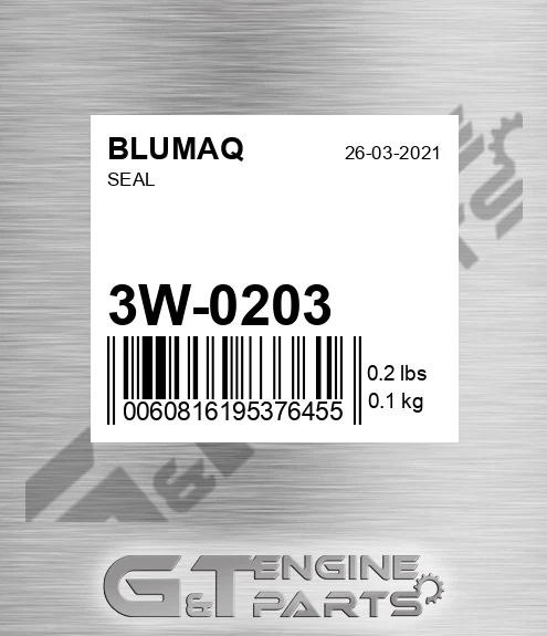 3W-0203 Seal for BLUMAQ