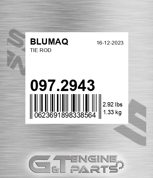 097.2943 Tie Rod for BLUMAQ