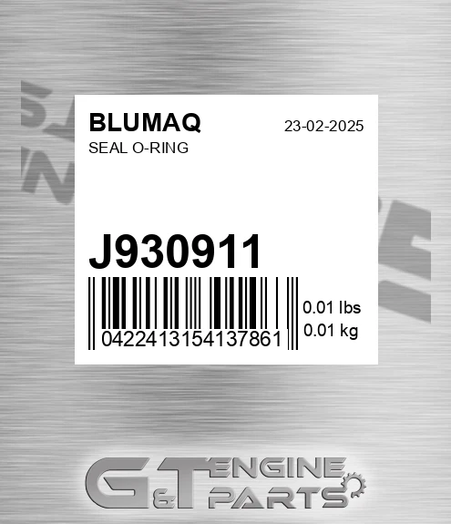 J930911 Seal O-ring