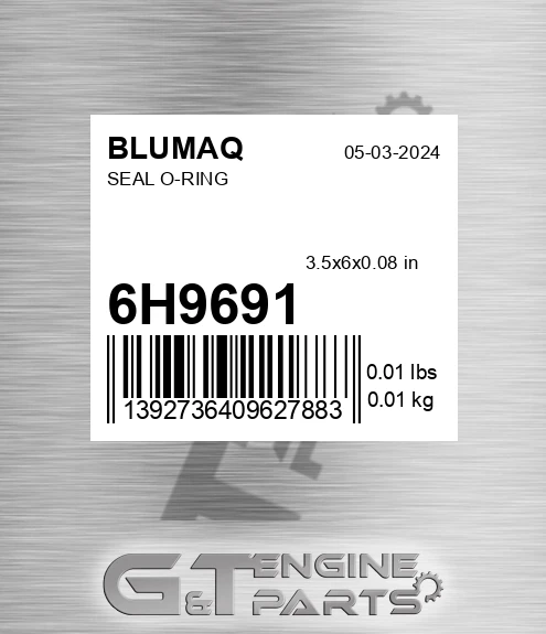 6H-9691 Seal O-ring for BLUMAQ