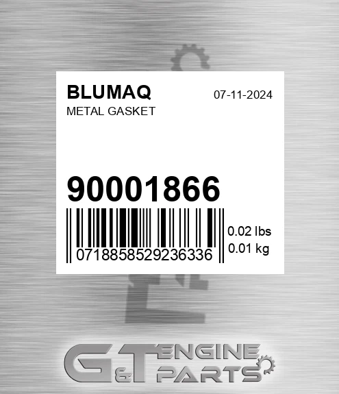 900.01866 Metal Gasket for BLUMAQ