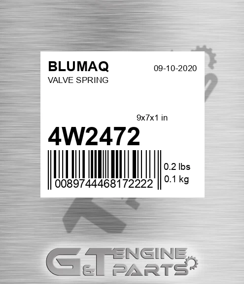 4W-2472 Valve Spring for BLUMAQ