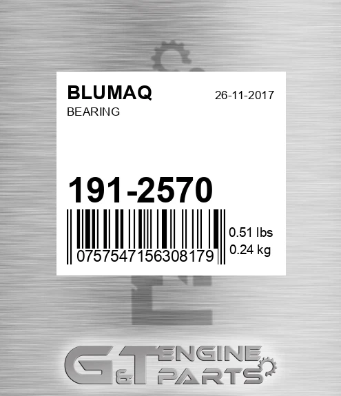 191-2570 Bearing for BLUMAQ