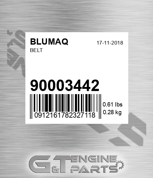 900.03442 Belt for BLUMAQ