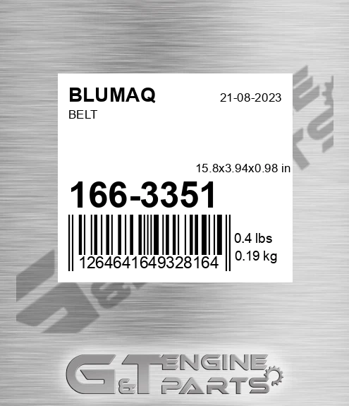 166-3351 Belt for BLUMAQ