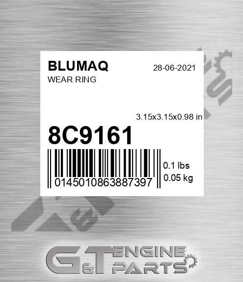 8C-9161 Wear Ring for BLUMAQ