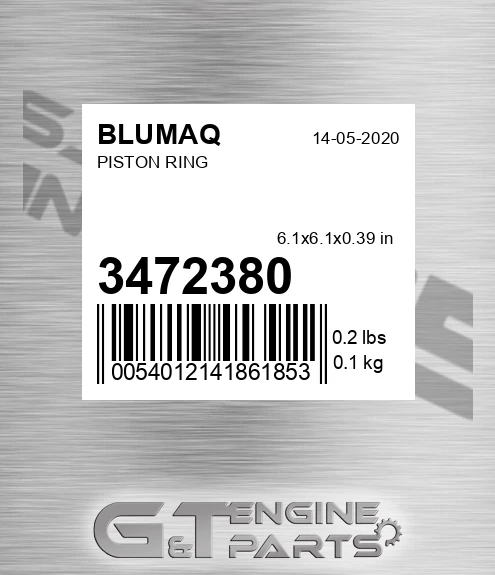 347-2380 Piston Ring for BLUMAQ