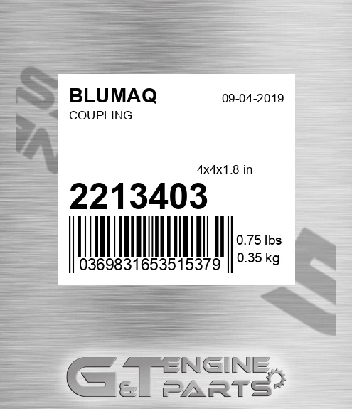 221-3403 BLUMAQ Coupling