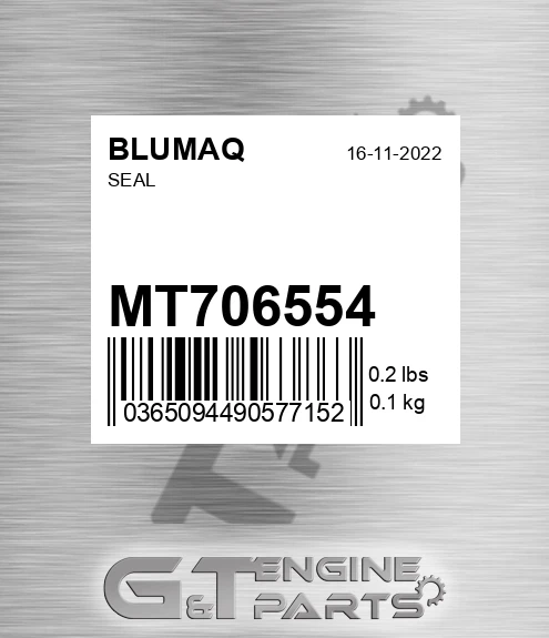 MT706554 Seal for BLUMAQ