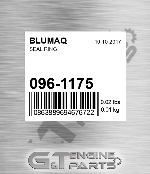 096-1175 Seal Ring for BLUMAQ