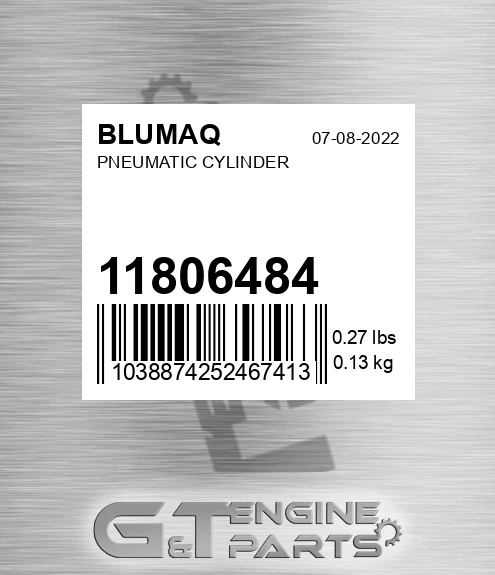 11806484 Pneumatic Cylinder