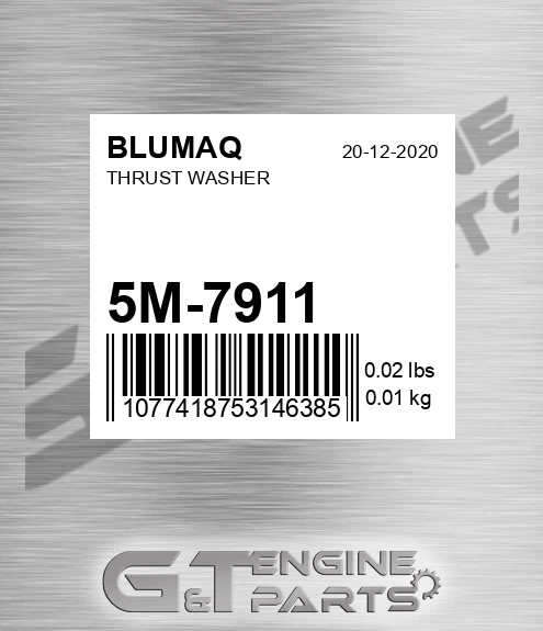5M-7911 Thrust Washer for BLUMAQ
