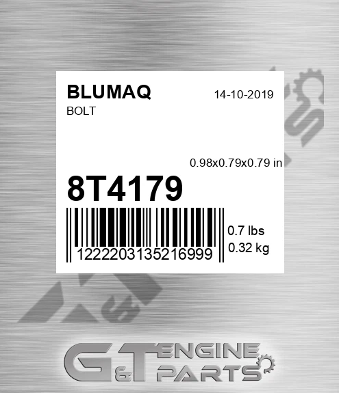 8T-4179 Bolt for BLUMAQ