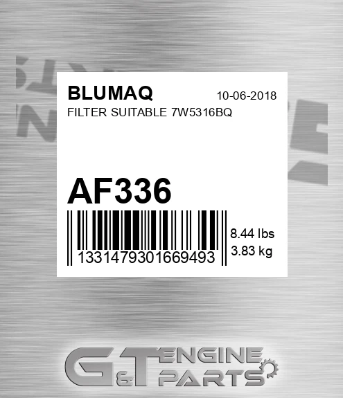 AF336 Filter Suitable 7w5316bq