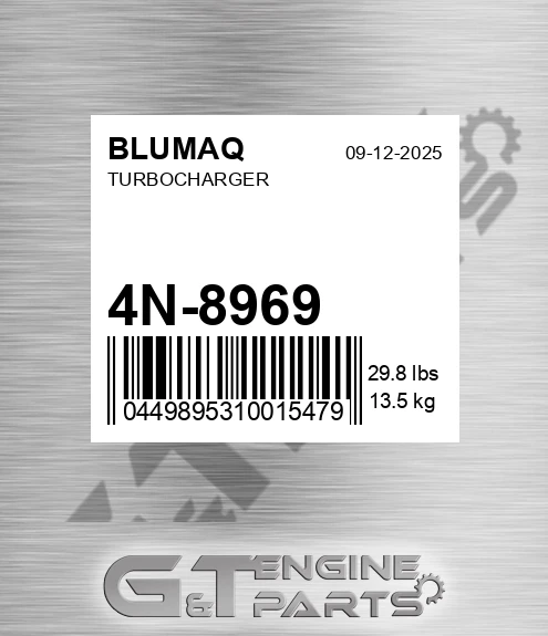 4N-8969 Turbocharger for BLUMAQ