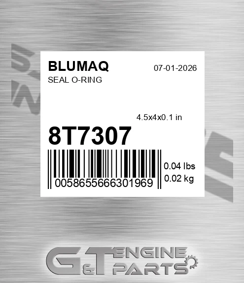 8T-7307 Seal O-ring for BLUMAQ