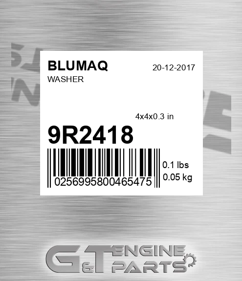 9R-2418 Washer for BLUMAQ