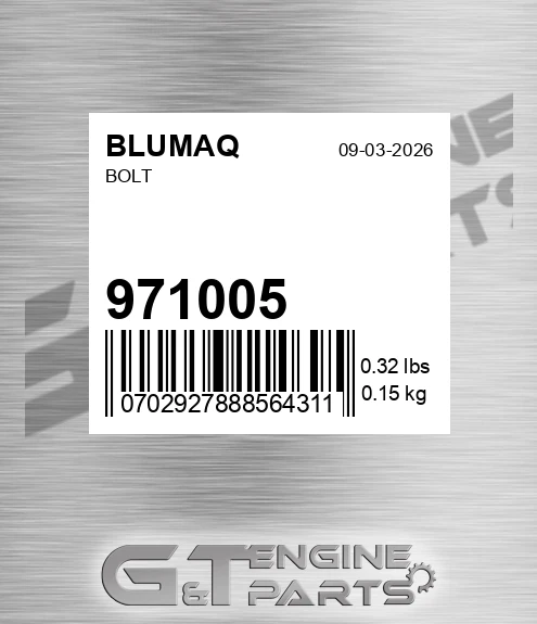 971005 BLUMAQ Bolt
