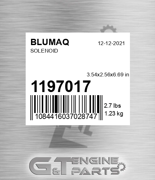 119-7017 Solenoid for BLUMAQ