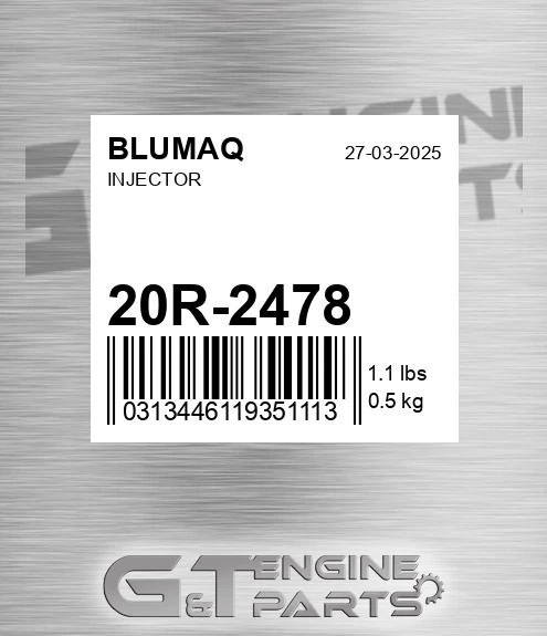 20R-2478 Injector for BLUMAQ