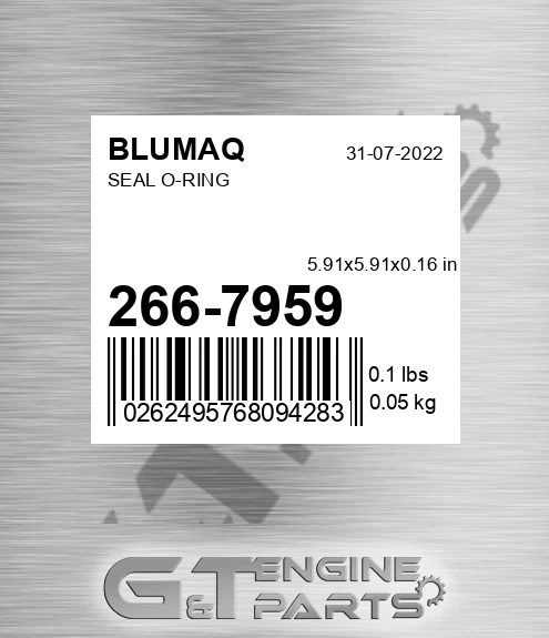 266-7959 Seal O-ring for BLUMAQ