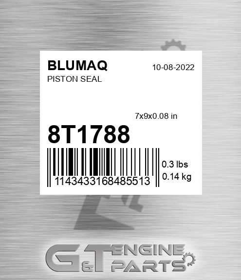 8T-1788 Piston Seal for BLUMAQ