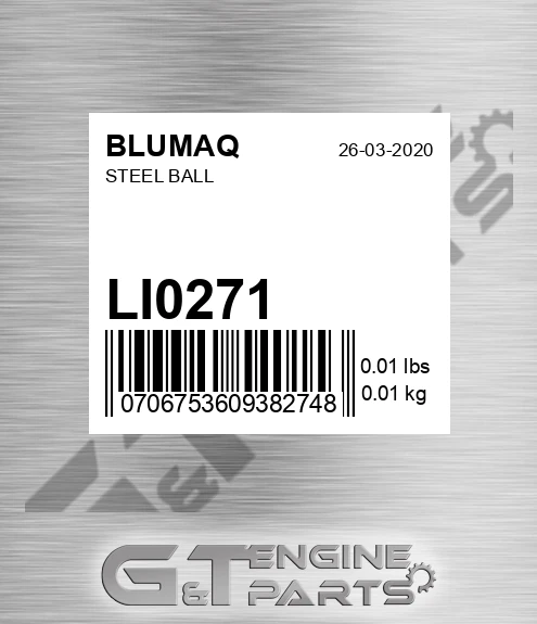 LI0271 Steel Ball for BLUMAQ
