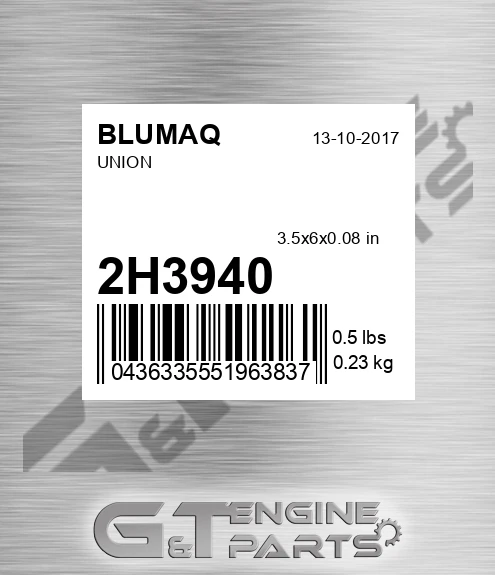2H-3940 Union for BLUMAQ