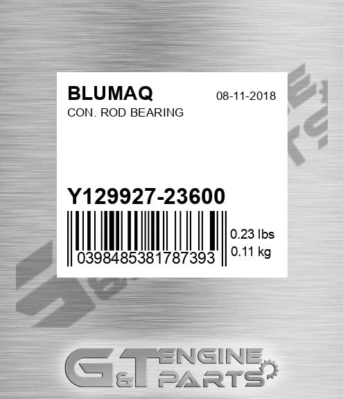Y129927-23600 Con. Rod Bearing