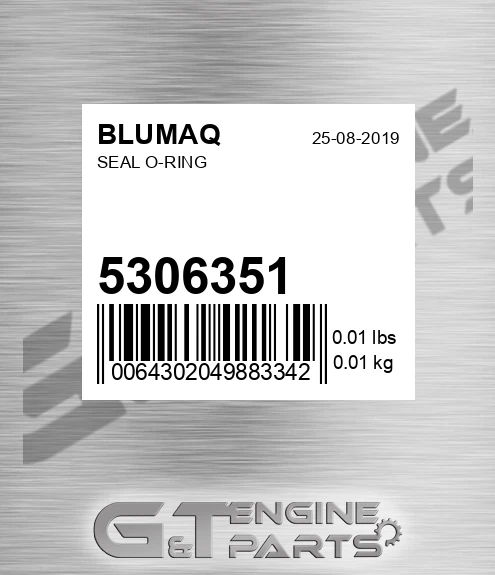 5306351 Seal O-ring for BLUMAQ