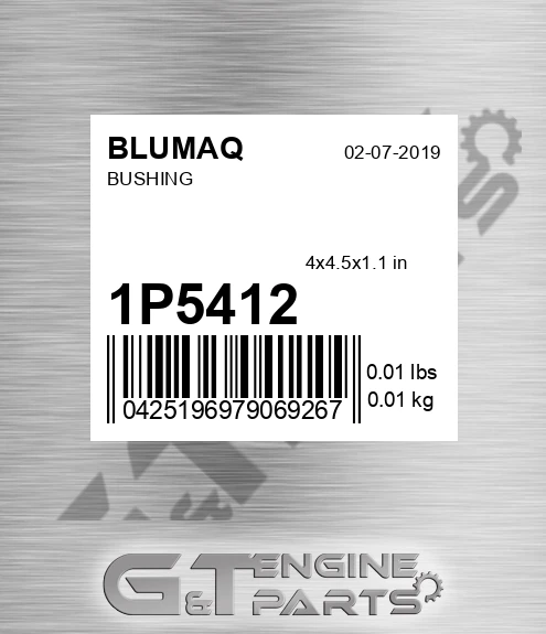 1P-5412 Bushing for BLUMAQ
