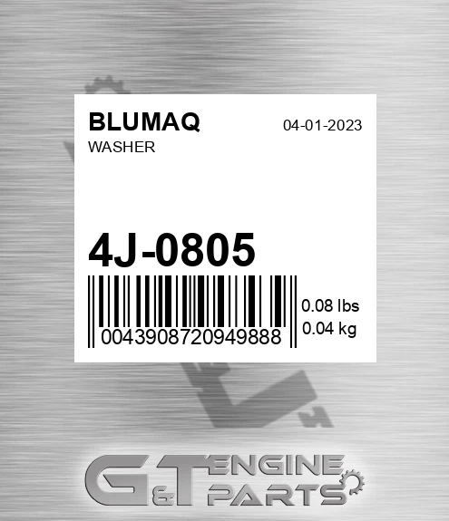 4J-0805 Washer for BLUMAQ