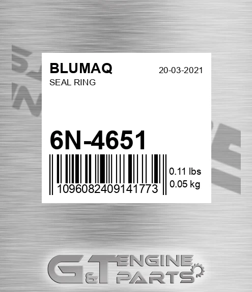 6N-4651 Seal Ring for BLUMAQ