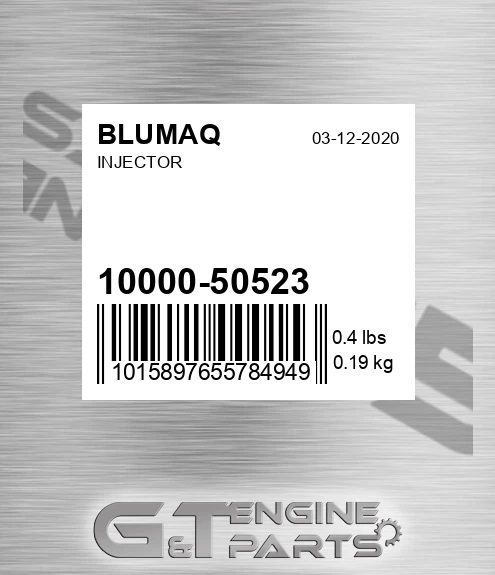 10000-50523 Injector for BLUMAQ