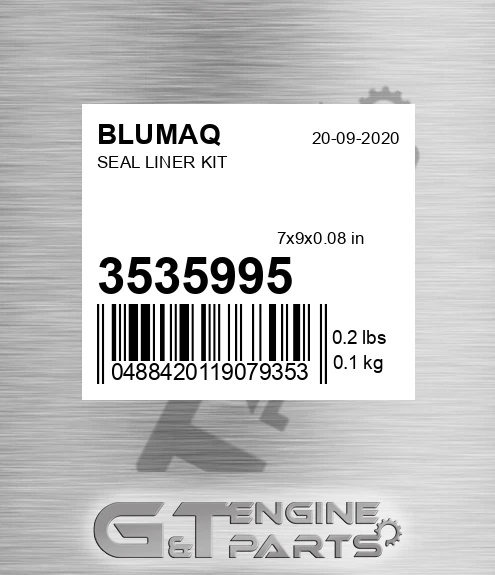 353-5995 Seal Liner Kit for BLUMAQ