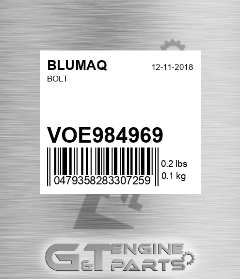 VOE984969 Bolt for BLUMAQ