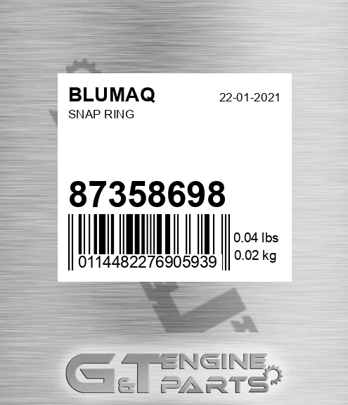 87358698 Snap Ring