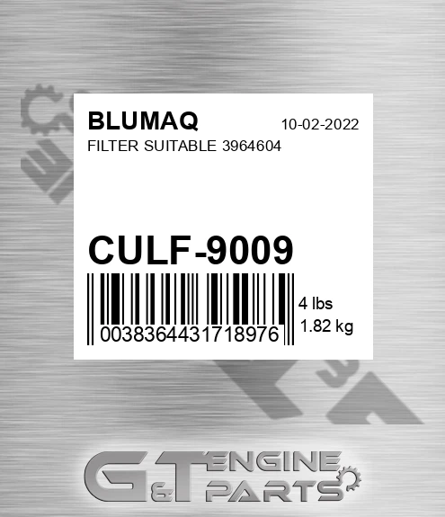 CULF-9009 Filter Suitable 3964604 for BLUMAQ