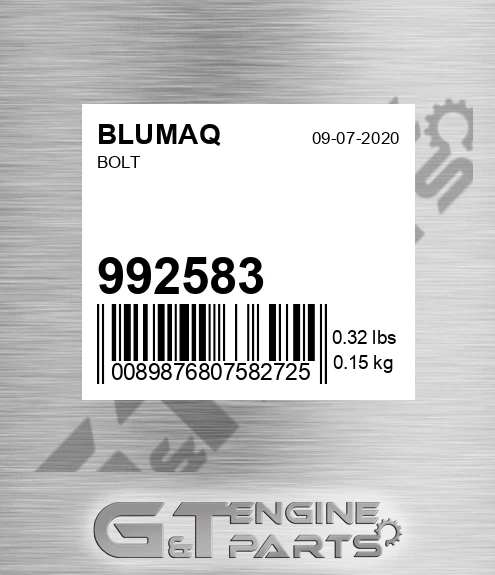 992583 Bolt