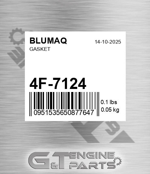4F-7124 Gasket for BLUMAQ