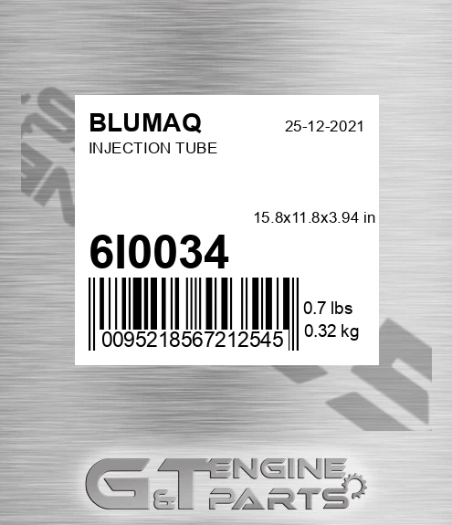 6I-0034 BLUMAQ Injection Tube